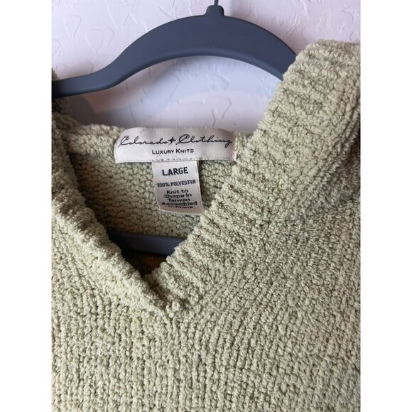 Light Green Colorado Clothing Pullover Luxury Knits 100% Polyester Sz Large Swea - Picture 2 of 5